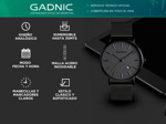 Reloj Pulsera Analógico Gadnic Elegante De Cuarzo 