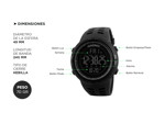 Reloj de Hombre Digital RM50F22 Gadnic Deportivo Malla Silicona 