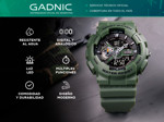 Reloj Sumergible Verde Gadnic Analógico / Digital