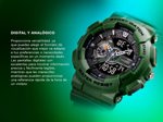 Reloj Sumergible Verde Gadnic Analógico / Digital