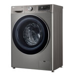 Lavarropas Carga Frontal ThinQ 10 Kg Silver LG WM10VVC4S6