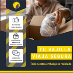 Set X 3 Recipientes De Vidrio Cuadrados Con Tapa