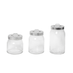 Set X3 Frascos Tarros Vidrio C/ Tapa Conservas Legumbres