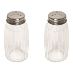 Set Salero Pimentero Sal Pimienta Vidrio Tapa Acero Inox
