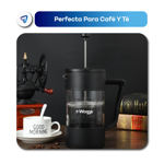 Cafetera de Émbolo Prensa Francesa de Vidrio 1000ml Waggs