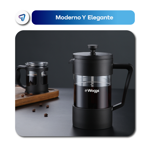 Cafetera de Émbolo Prensa Francesa de Vidrio 1000ml Waggs