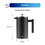 Cafetera de Émbolo Prensa Francesa de Acero Inoxidable Waggs