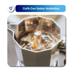 Cafetera Moka Italiana Aluminio 6 Pocillos 300ml Negra Waggs