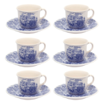 Set X6 Tazas De Te 200cc Con Plato Cena Inglesa - Oxford