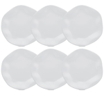 Set X6 Platos Hondo 22.5cm Porcelana Ryo Blanco - Oxford