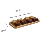 Bandeja Fuente Organizador Bambu 30x13x1.5 cm