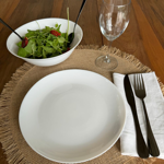 Set X 6 Platos Hondos 20 Cm Vidrio Templado Blanco