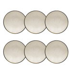 Set x 6 platos hondos Unni Brisa ceramica Oxford