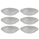 Set x6 Platos Hondo 22 Cm Vidrio Barroco Wheaton