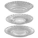 Set x6 Platos Hondo 22 Cm Vidrio Barroco Wheaton