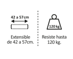 Carrito Para Heladeras Nakan SH800 Extensible Hasta 120 Kg