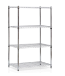Estanteria Metalica Cocina Cromada 4 Estantes 120x30x60cm
