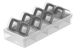 Especiero 8 Condimenteros Plásticos Ou Cob1400 Blanco