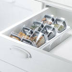 Especiero 8 Condimenteros Plásticos Ou Cob1400 Blanco