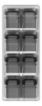 Especiero 8 Condimenteros Plásticos Ou Cob1400 Blanco