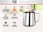 Kit Jarra De Leche Gadnic J350 + Termómetro Barista Con Pinza 
