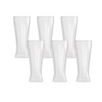 Set X6 Vasos De Cerveza de Vidrio