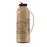 Termo Invicta 1L Firenze Pampeira C Ampolla De Vidrio Beige