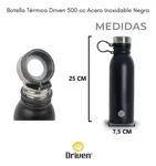 Botella Térmica Driven 500ml Acero Inoxidable Negro