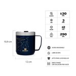 Taza Vaso Térmico Stanley Camp Mug Con Tapa 354ml-Nightfall
