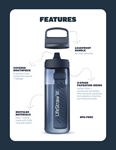 Botella con filtro de agua LifeStraw Go Series sin BPA