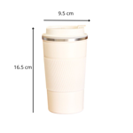 Vaso termico acero inoxidable café 510ML blanco natural