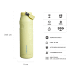 Botella Termica Stanley Aerolight Flip Straw 1Lt - Pomelo