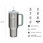 Vaso Stanley Quencher 2.0 1182Ml - Stainless Steel Shale