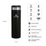Mug Stanley Aerolight 591Ml - Negro 2.0