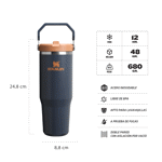 Botella Stanley Flip Straw Tumbler 887Ml - Twilight 2.0