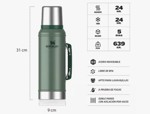 Termo Matero 950ml Stanley Classic De Acero Inox S/bpa Verde