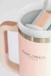 Vaso Termico Quencher 1,18 Litros Explorer Apolo Acero Rosa