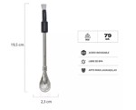 Bombilla Para Mate Tipo Spoon Stanley Negro Acero Inoxidable