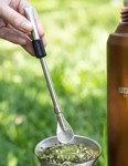 Bombilla Para Mate Tipo Spoon Stanley Negro Acero Inoxidable