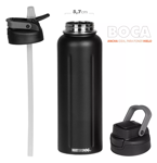 Botella Deportiva Waterdog ACUA1200BK Acero Inox 1,2L Negro