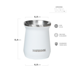 Mate de Acero Waterdog ZOILO160WH 160 ml Blanco