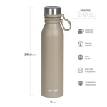 Botella Deportiva Waterdog BUHO750CM Acero Inox 750 ml Concrete