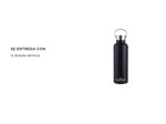 Botella Negra South Port Térmica Deportiva 750ml Acero Inoxidable
