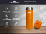 Vaso Termico Naranja South Port 500ml con Tapa y Retención de Temperatura