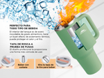 Vaso Termico Verde 1200Ml Gadnic con Manija y Sorbete