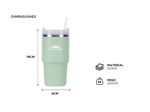 Vaso Térmico Verde South Port by Gadnic 590ML Frío Calor con Tapa Hermética