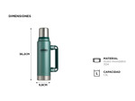 Termo Negro South Port Acero Inoxidable 1.3L
