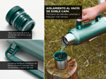 Kit de Termo Blanco 1.3L South Port con Mate Azul Acero Inoxidable