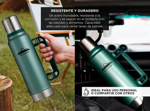 Kit de Termo Blanco 1.3L South Port con Mate Azul Acero Inoxidable