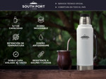 Kit de Termo Blanco de 1L, Mate Verde Y Bombilla South Port Acero Inoxidable